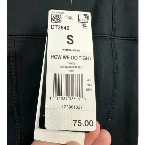 NWT Adidas Women's Small How We Do Black High Rise Long Tights Leggings - Picture 7 of 11